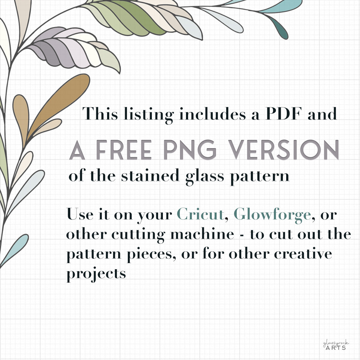 Sunflower Stained Glass Pattern