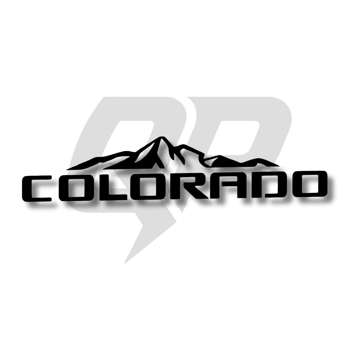 Chevy Colorado Mountains Offroad Logo Decal | Premium Vinyl Emblem