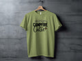 Campfire Cutie with Mountain Print Graphic Novelty T-Shirt