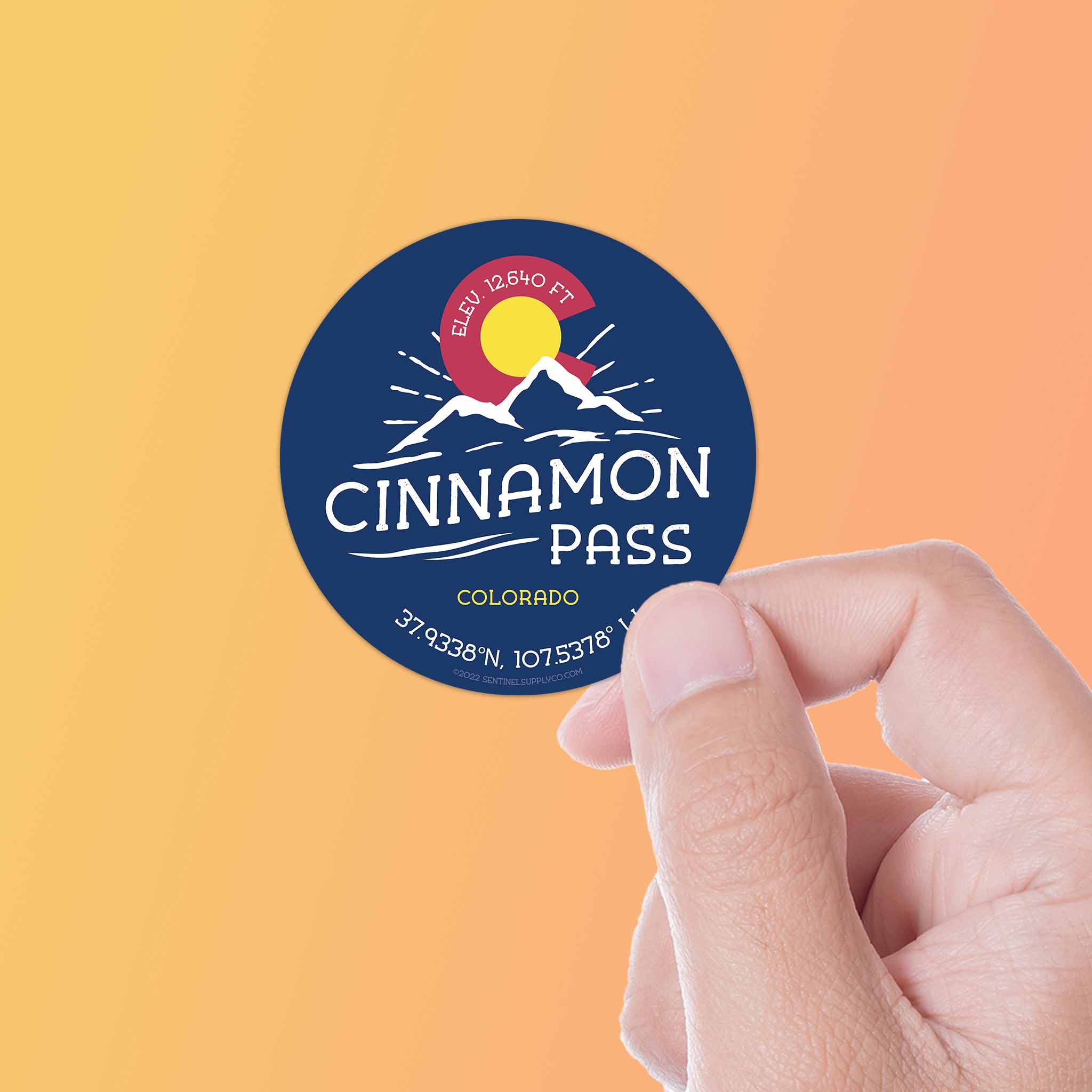 Cinnamon Pass Colorado Stickers
