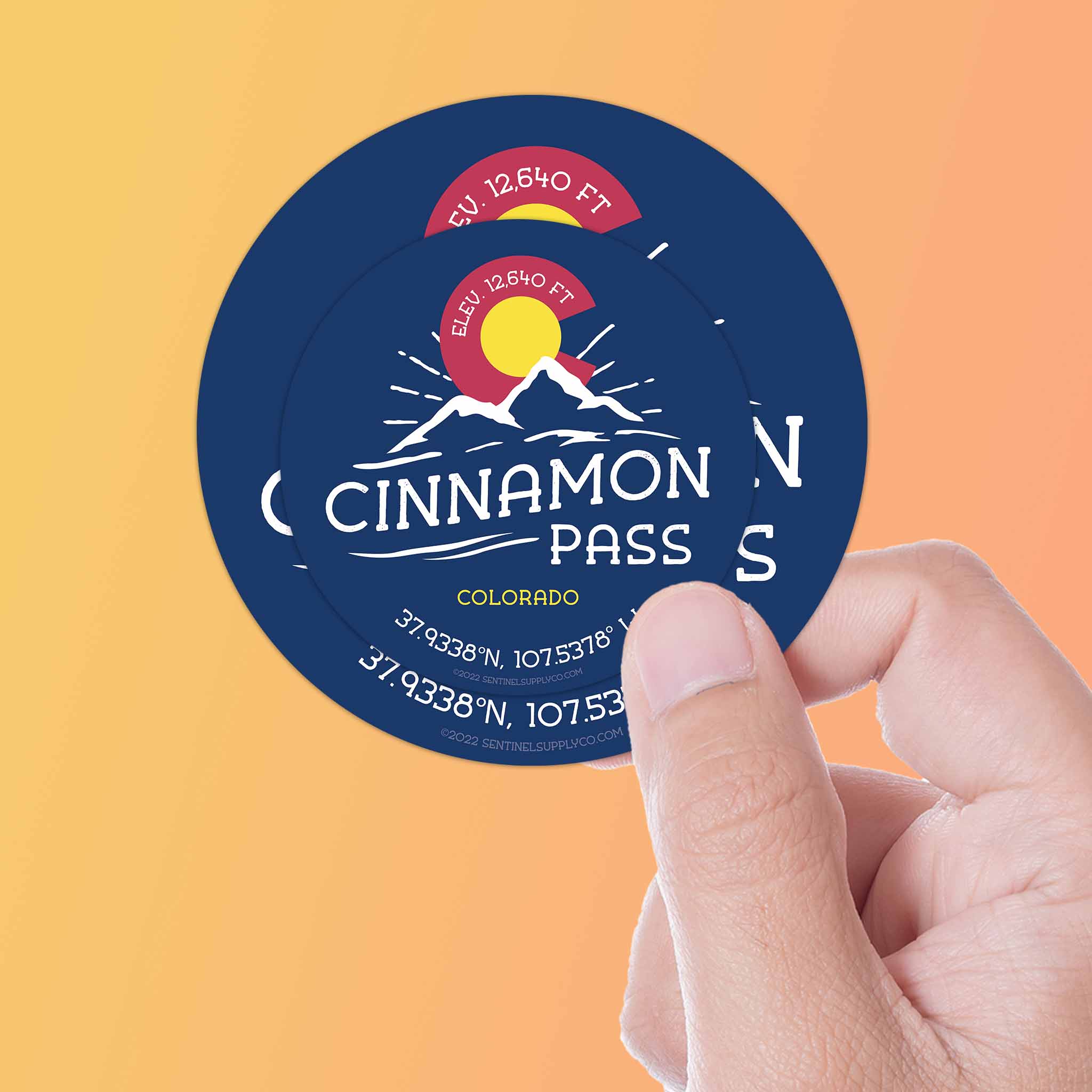 Cinnamon Pass Colorado Stickers