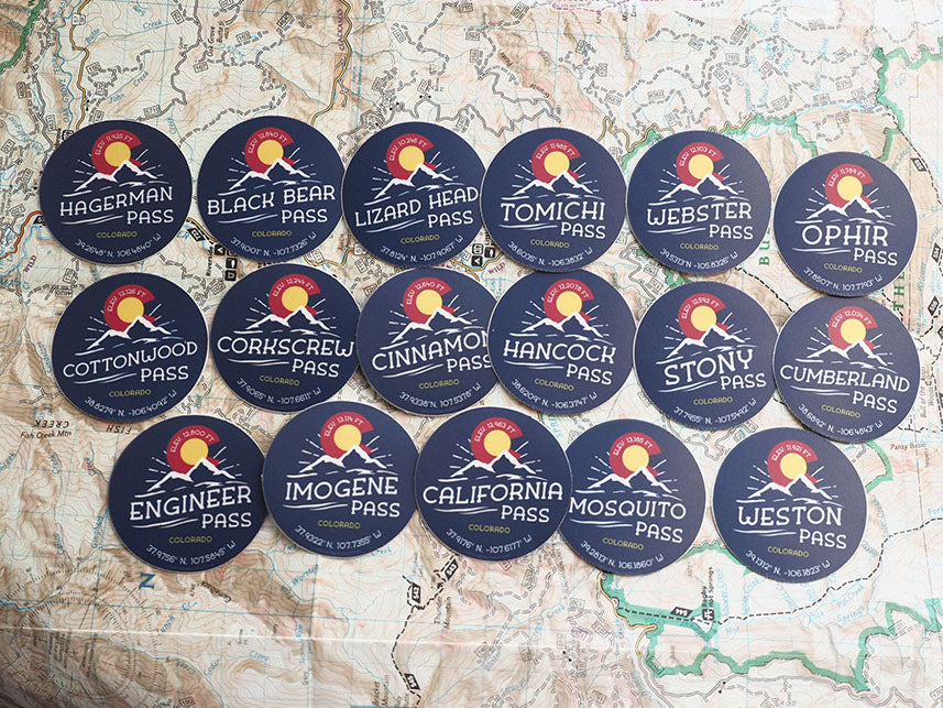 Engineer Pass Colorado Stickers