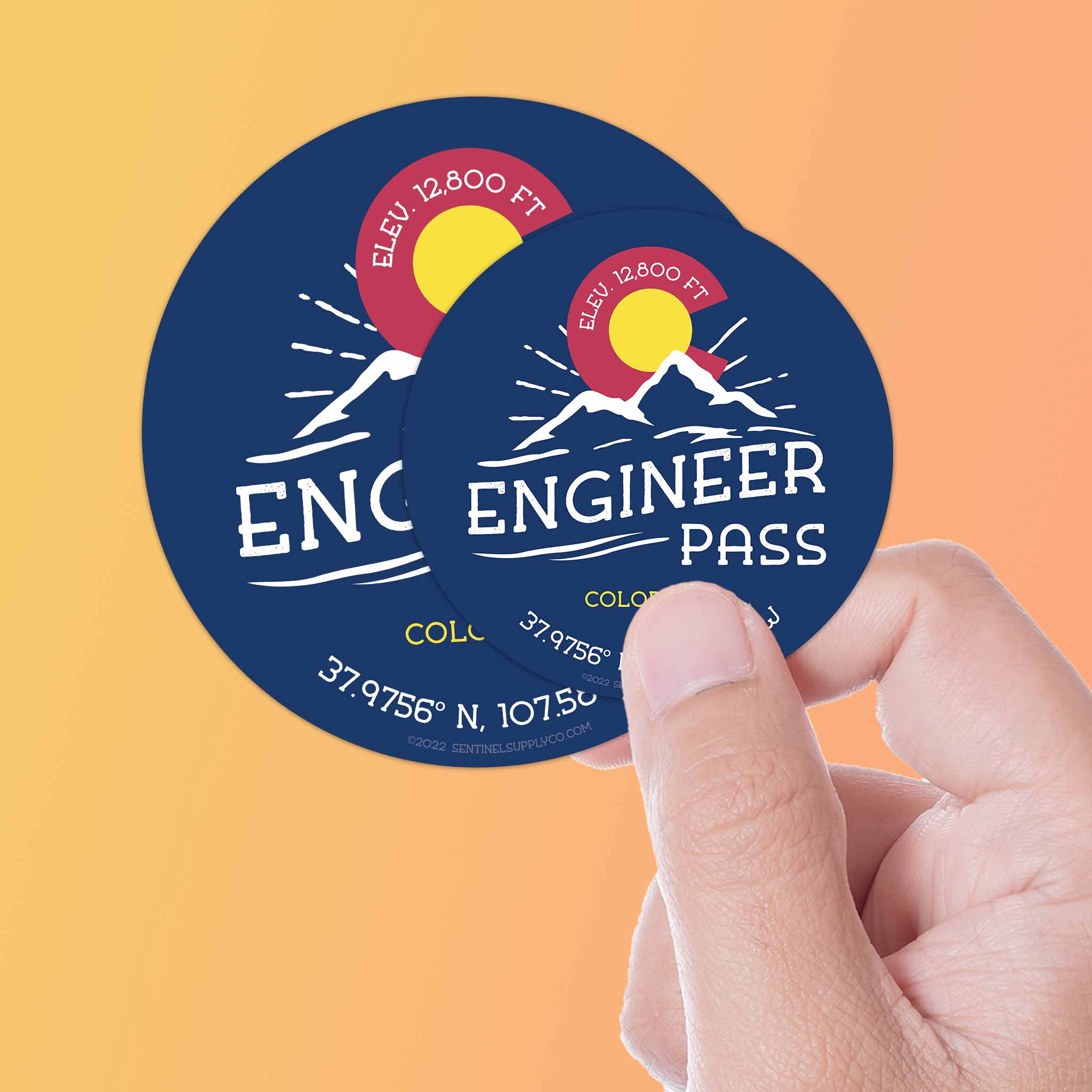 Engineer Pass Colorado Stickers