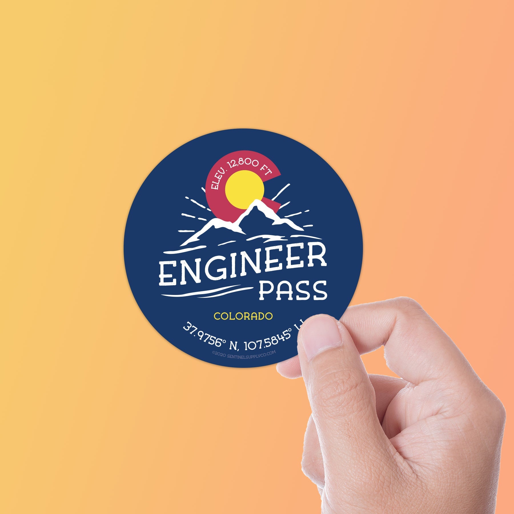 Engineer Pass Colorado Stickers
