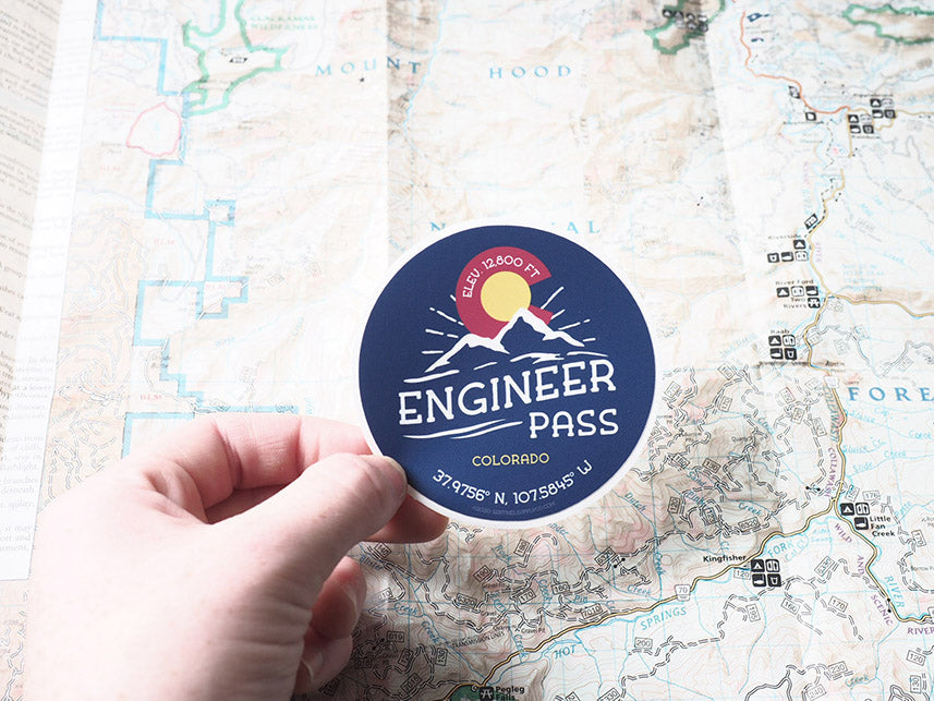 Engineer Pass Colorado Stickers