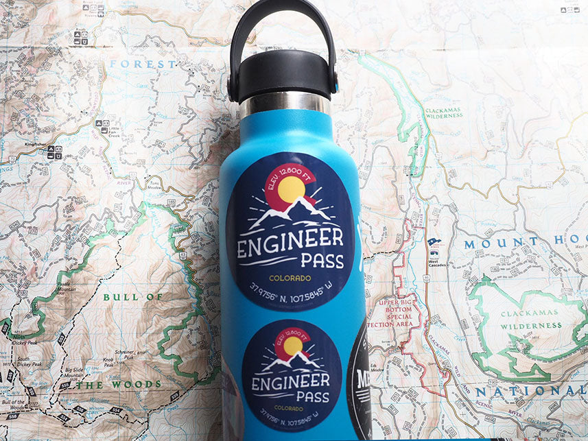 Engineer Pass Colorado Stickers