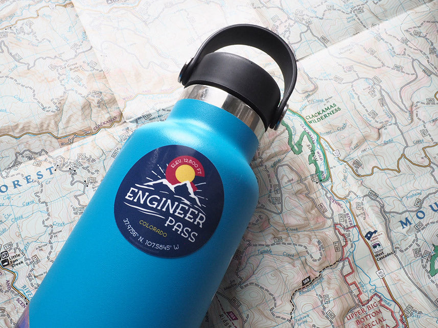 Engineer Pass Colorado Stickers