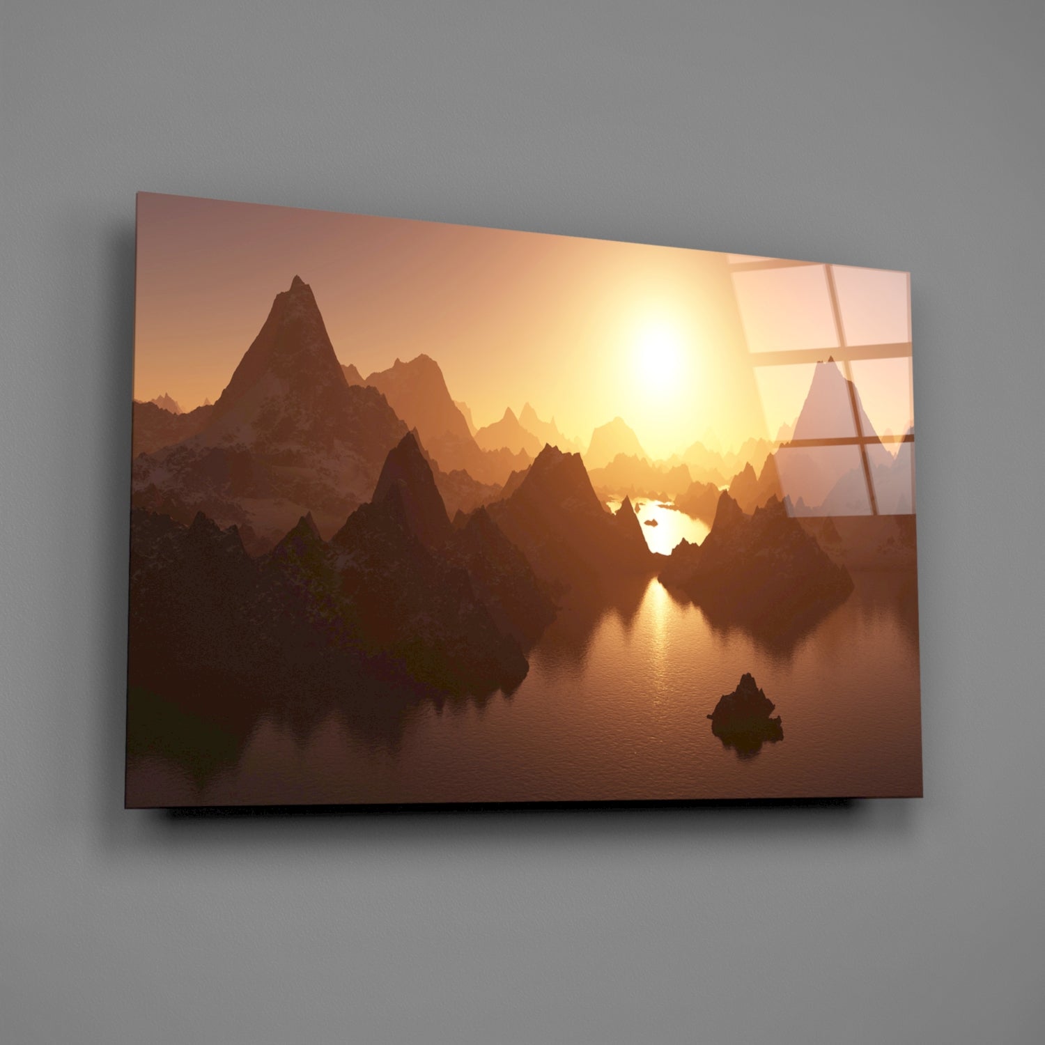 Mountain Glass Wall Art