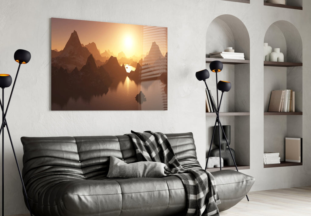 Mountain Glass Wall Art
