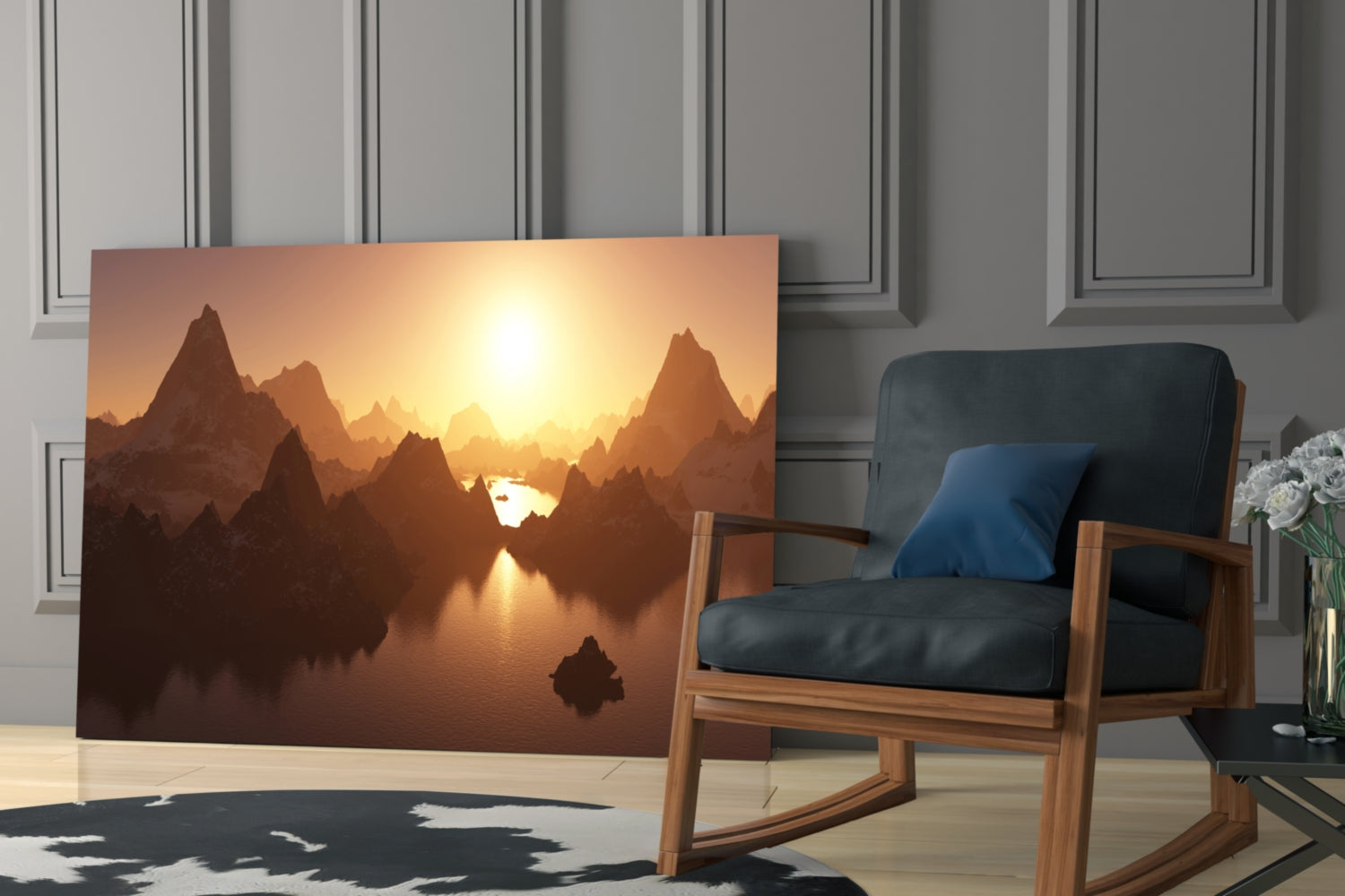 Mountain Glass Wall Art