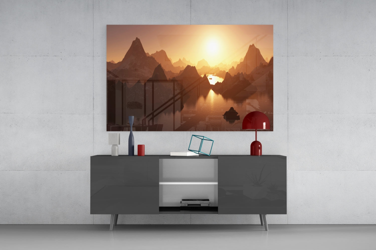 Mountain Glass Wall Art