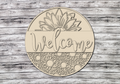 Welcome Sunflower Door Hanger Unfinished Kit