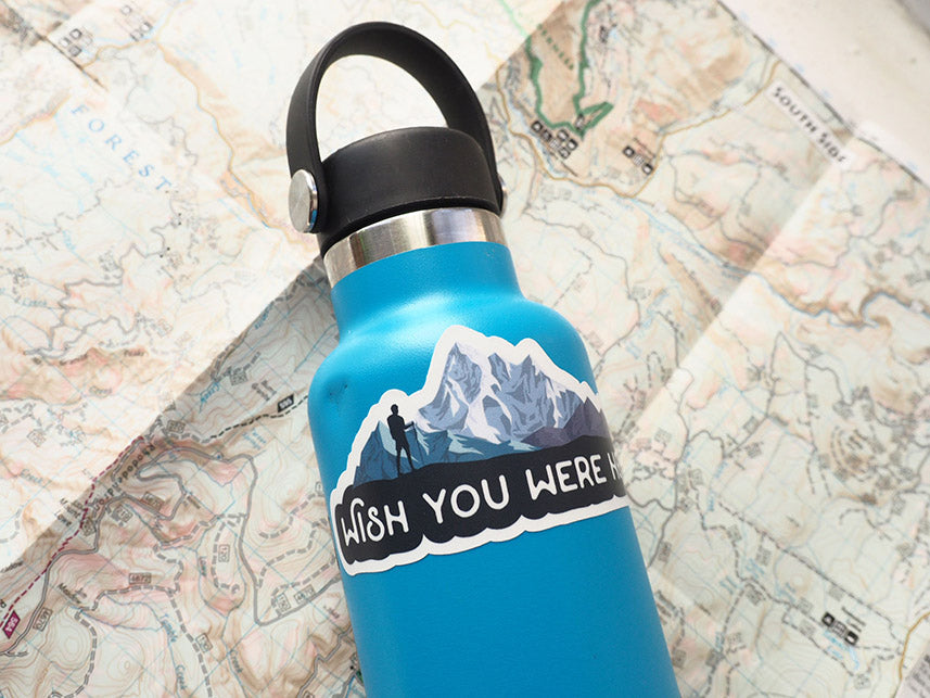 Wish You Were Here Mountain Sticker