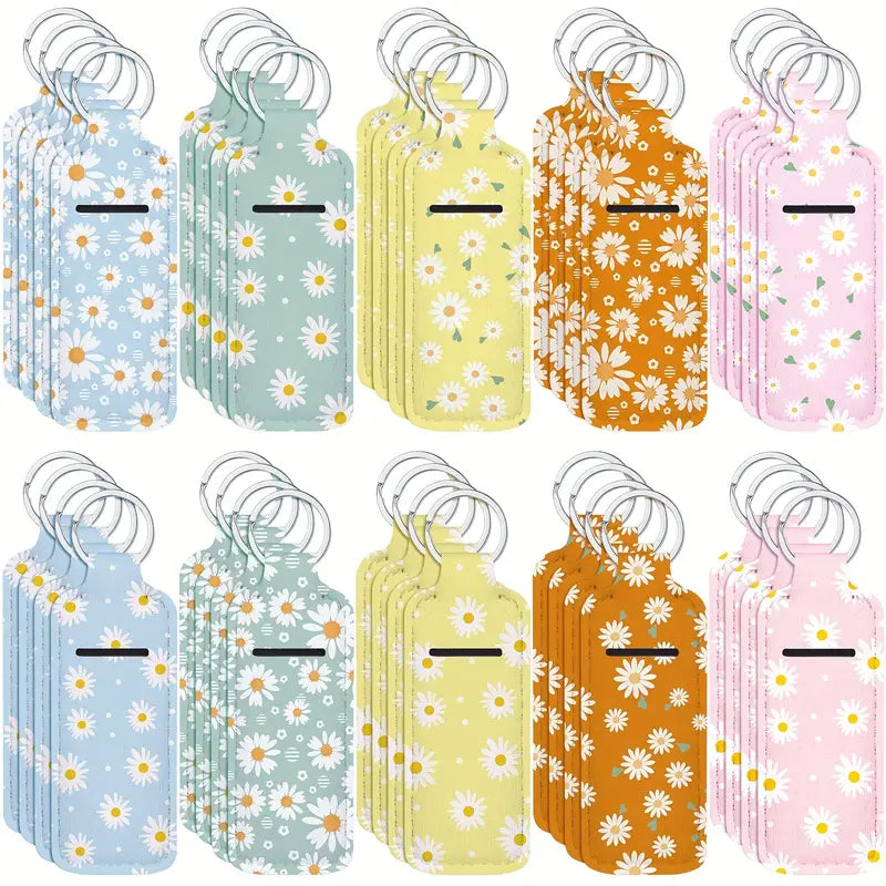 Floral Chapstick Keyring – 4” – Assorted Designs