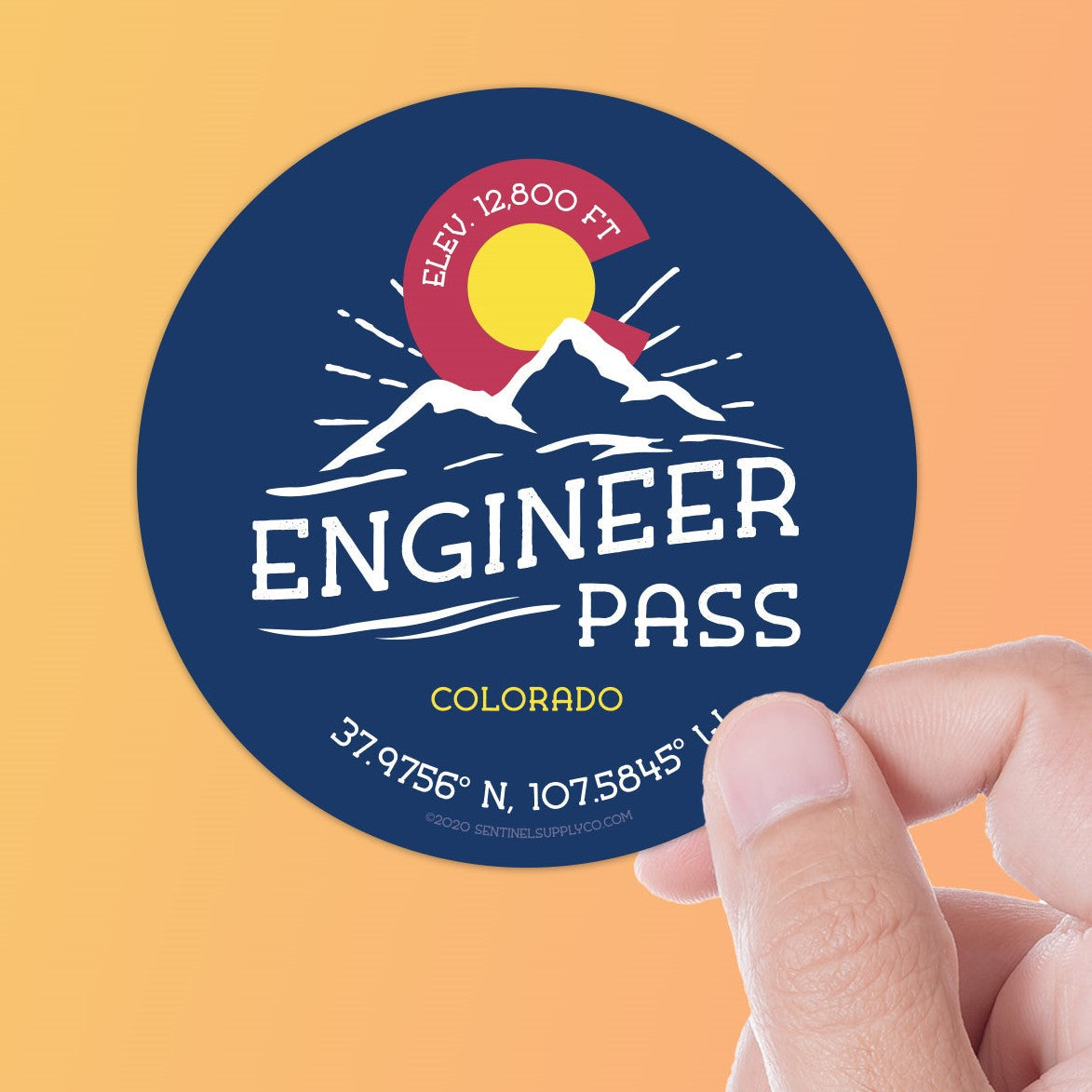 Engineer Pass Colorado Stickers