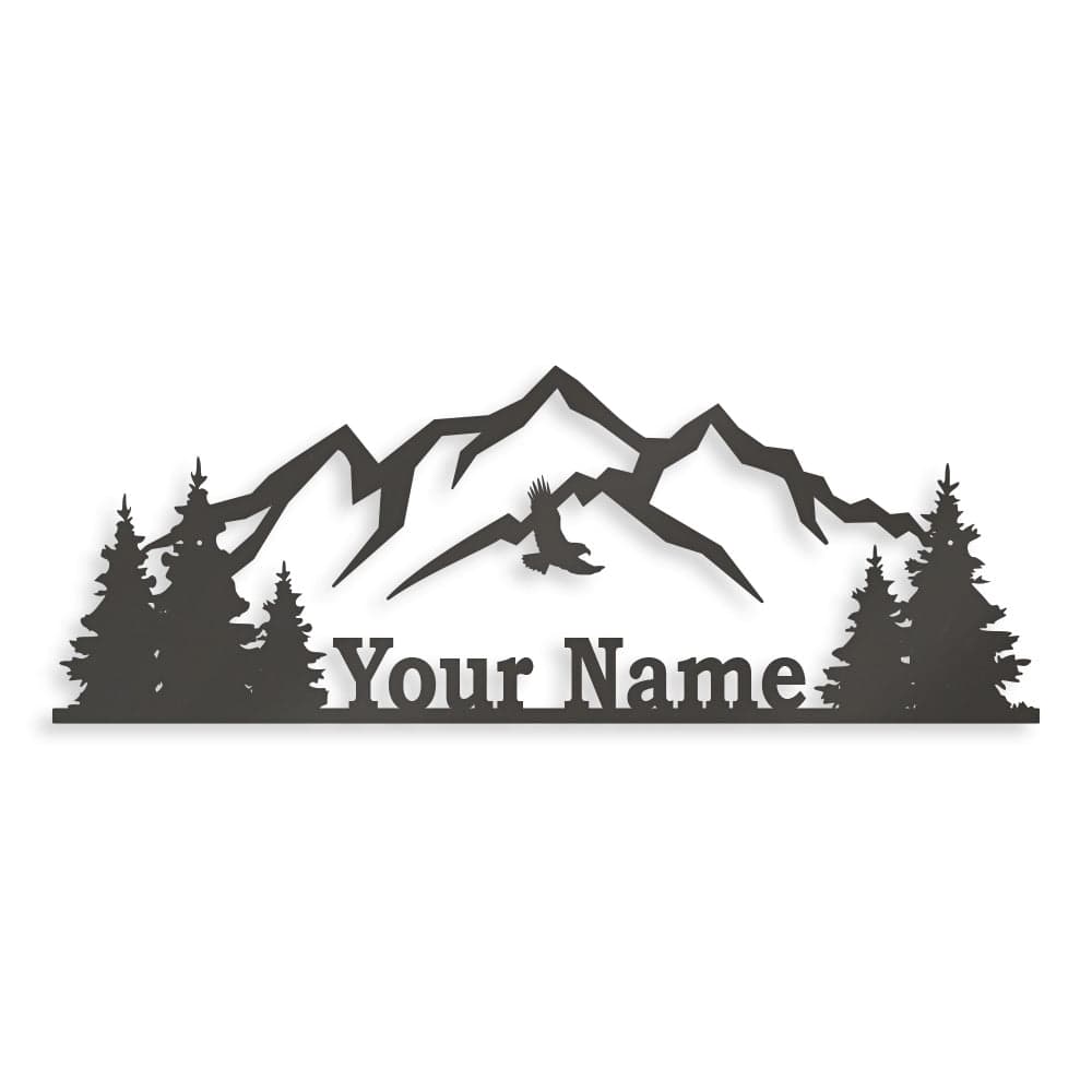 Mountain Range Monogram